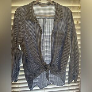 Adorable blue gingham shirt